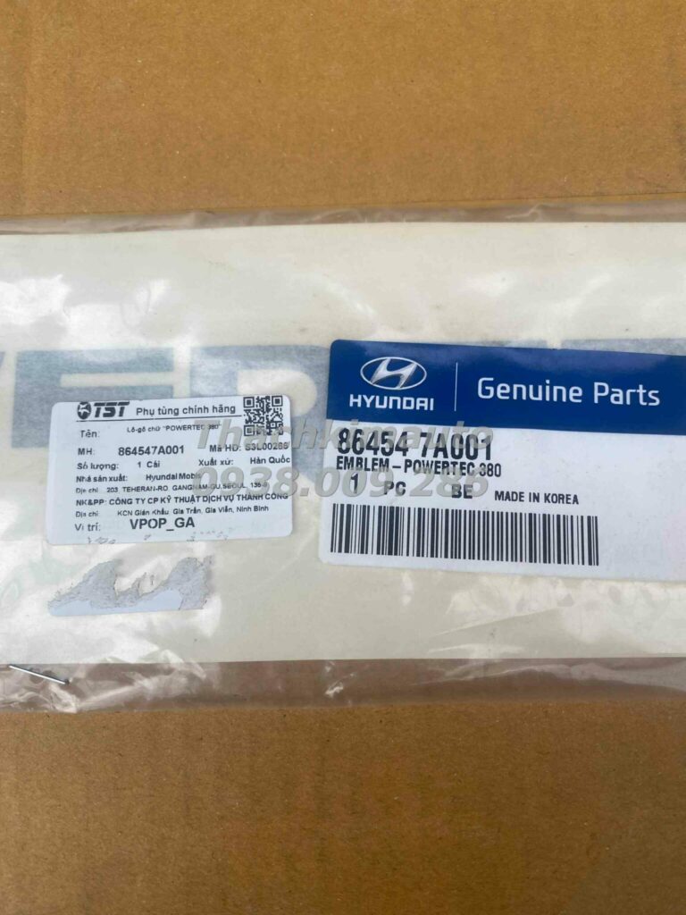 Lô-gô chữ "POWERTEC 380" Hyundai HD 700 - Ảnh 2