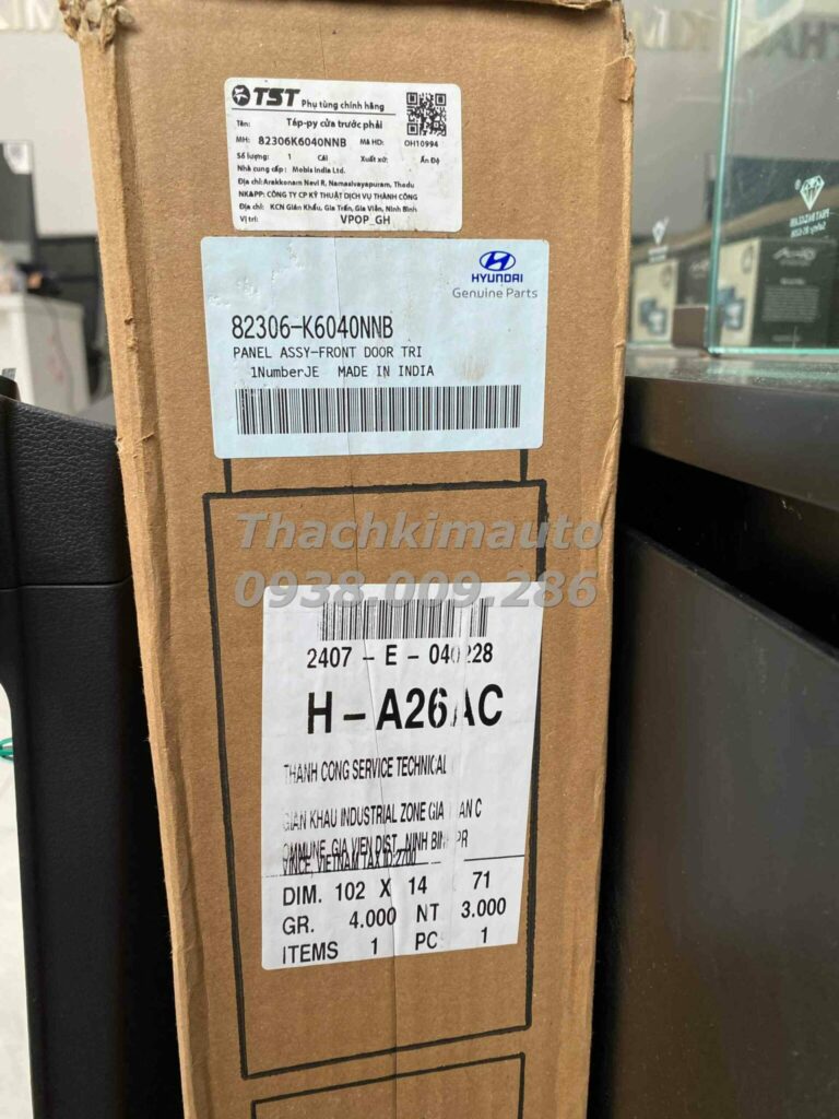 Táp-py cửa trước phải Hyundai Grand I10 2020-2023 - Ảnh 5