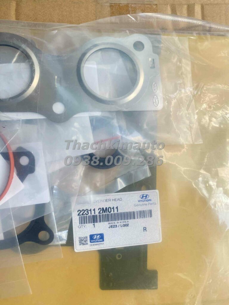 Bộ gioăng đại tu máy Hyundai Stargazer 2022, Creta 2022, Accent 2024 chính hãng