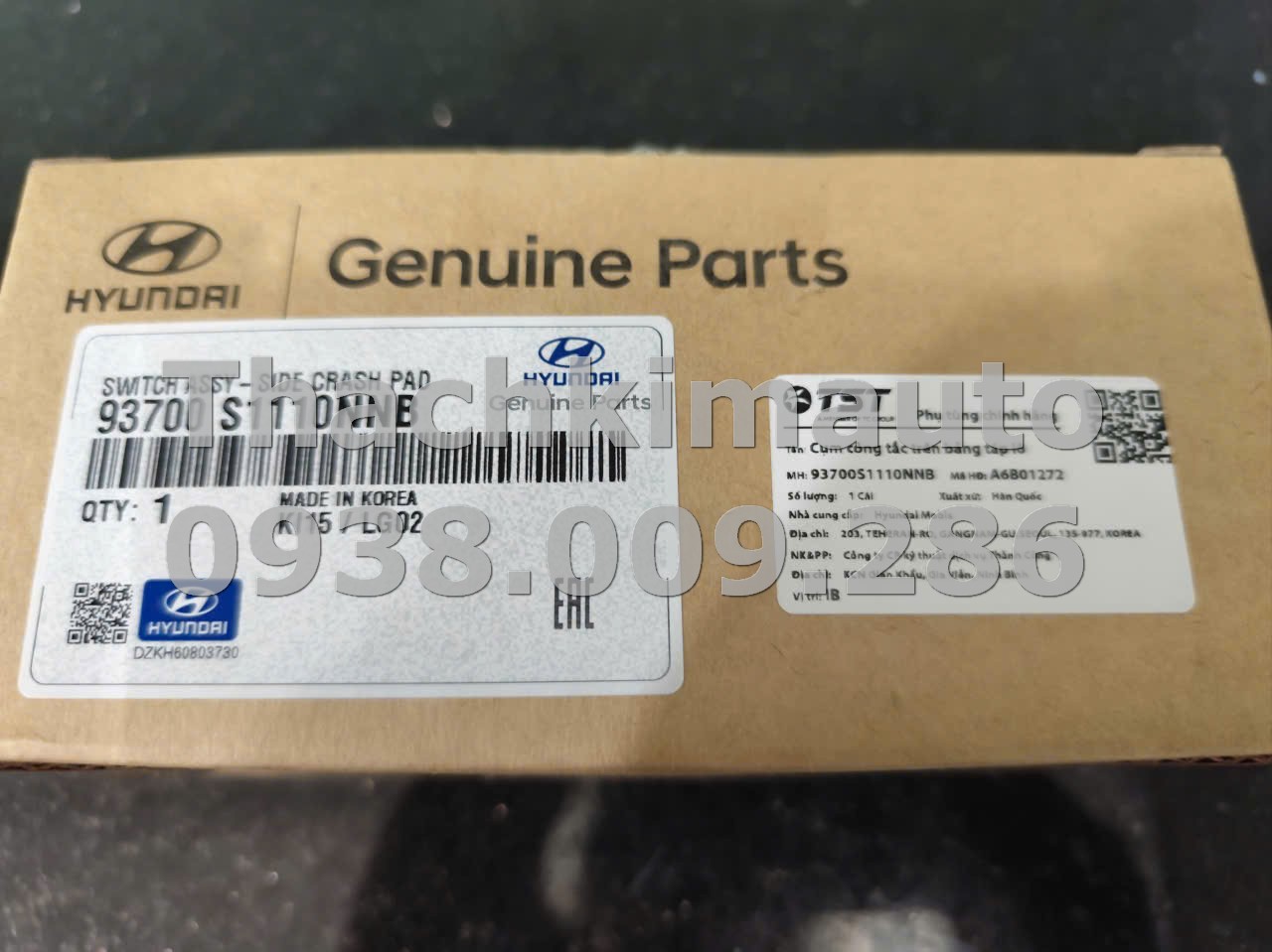 Cụm công tắc trên bảng táp lô Hyundai Santafe 2018-2020 - Ảnh 5