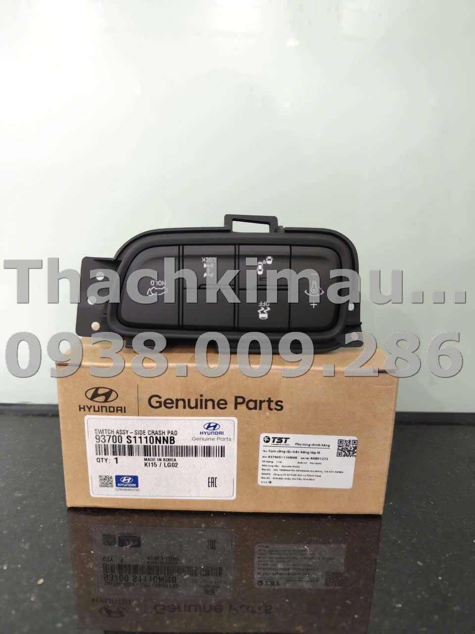 Cụm công tắc trên bảng táp lô Hyundai Santafe 2018-2020