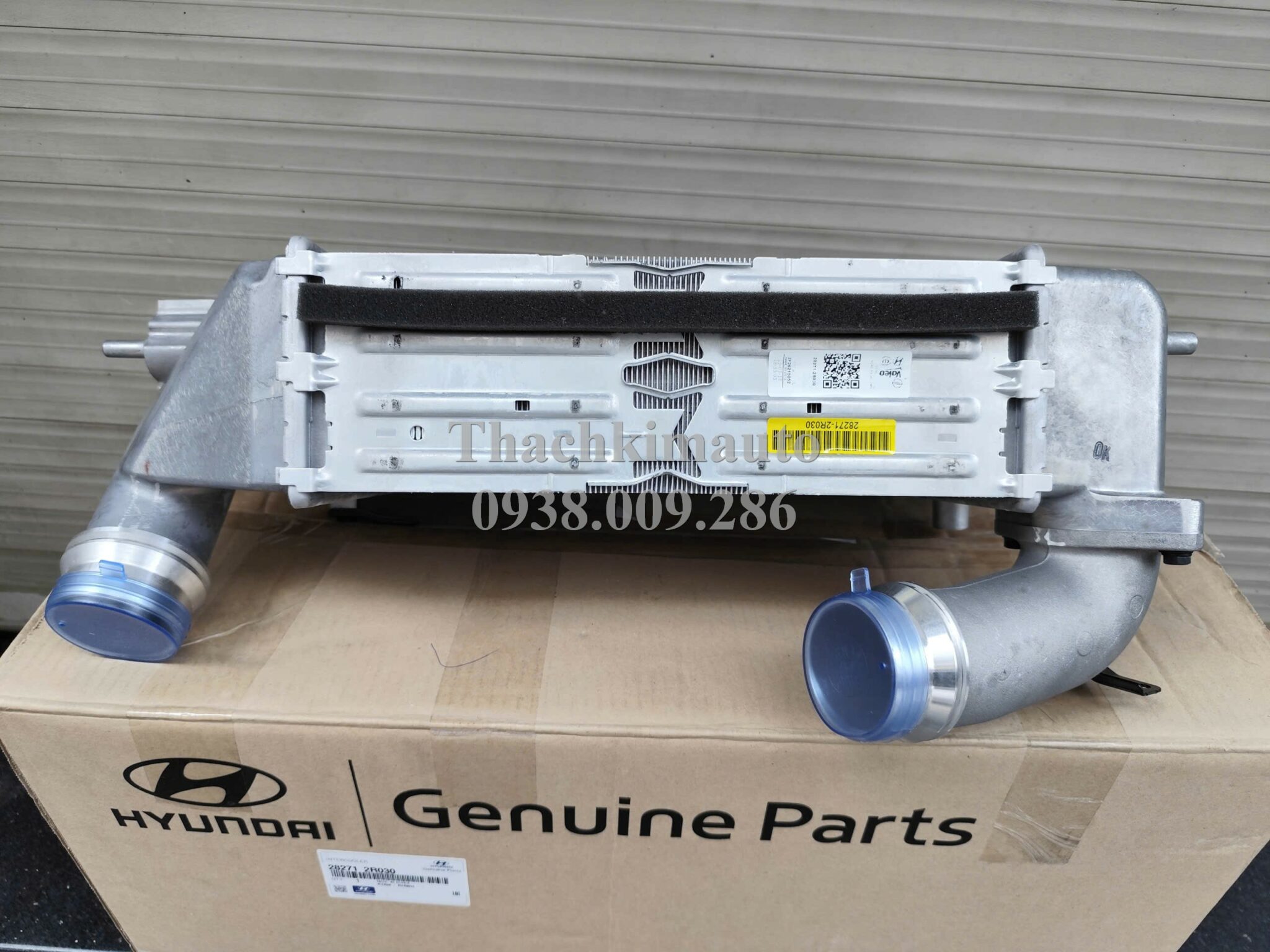 Két làm mát gió nạp động cơ Hyundai Santafe 2020-2023 - Ảnh 4