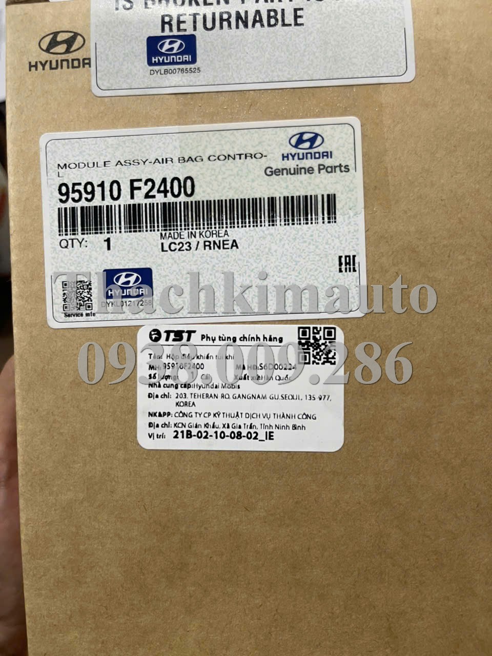 Hộp điều khiển túi khí Hyundai Elantra 2016-2019 - Ảnh 5
