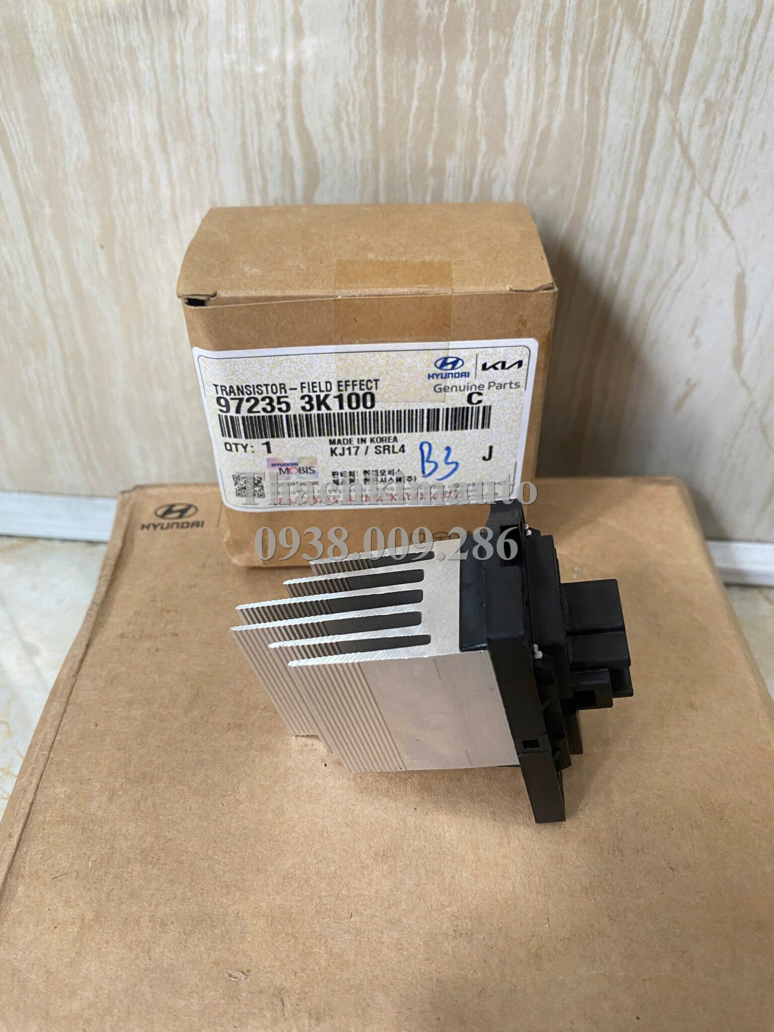 Biến trở quạt gió điều hòa Hyundai Grand Starex 2007, Hyundai Sonata 2008 - Ảnh 3